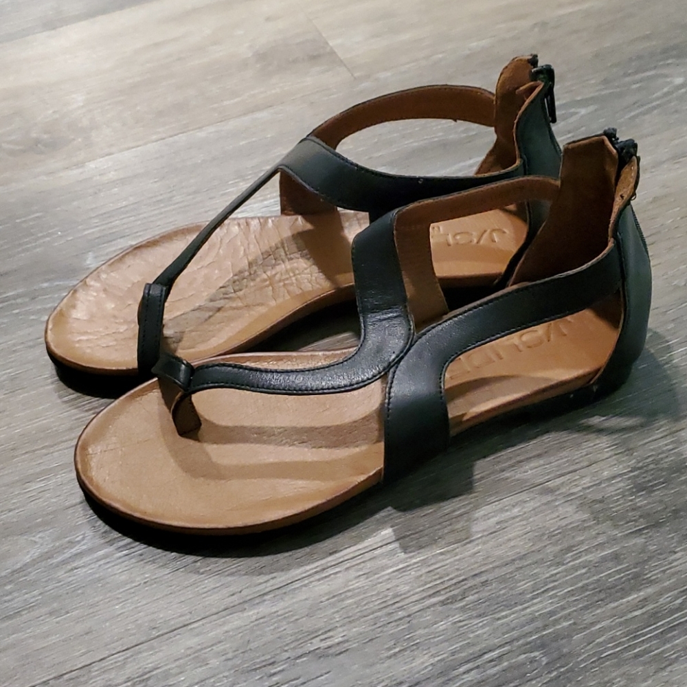 J Slides sandals Black size 37 NEW with box